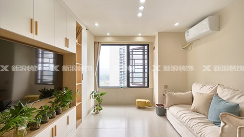 5.9w搞定48㎡奶油風公寓，兩人一貓超舒服|長沙全屋整裝