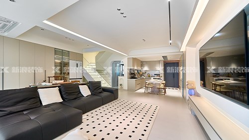 19w搞定125㎡現(xiàn)代奶油復(fù)式，顏值+實(shí)用+省錢(qián)|長(zhǎng)沙全屋整裝